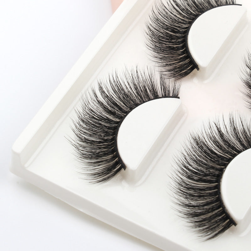 New Waterproof  3 Piece G304 Mink Hair Eyelashes