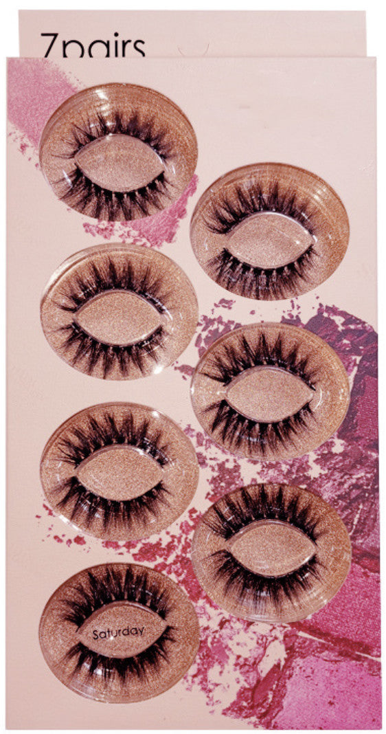 Saturday 7 Piece Mink Hair Eyelashes