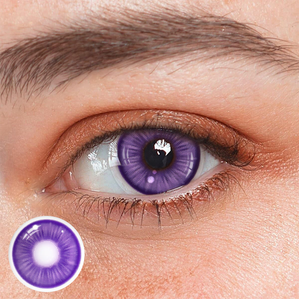 Amaretto Purple Coloured Contact Lenses