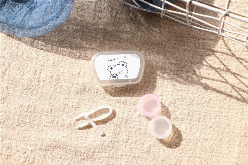 Portable Colored Contact Lens Case