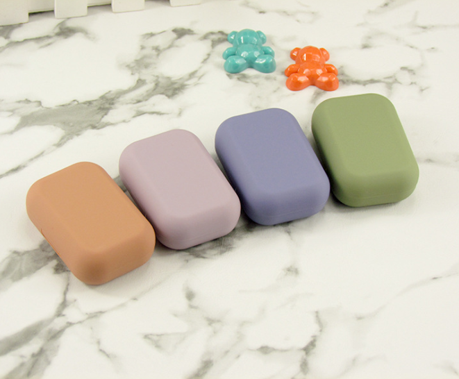 Simple Scrub Multicolor Colored Contact Lens Case