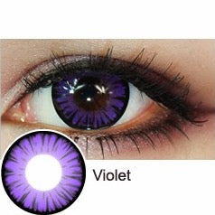 Halloween Miracle D-Violet Prescription Coloured Contact Lenses