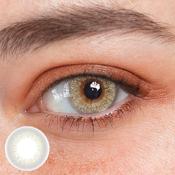 Adriene Khaki Prescription Coloured Contact Lenses