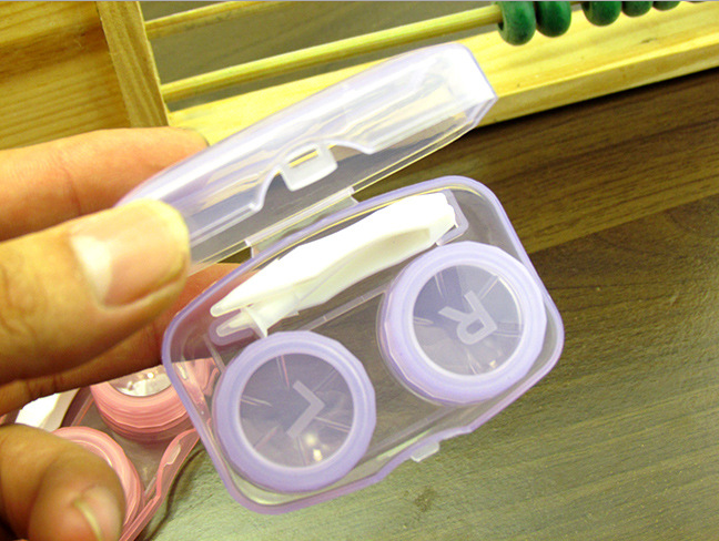 Transparent Multicolor Colored Lens Case