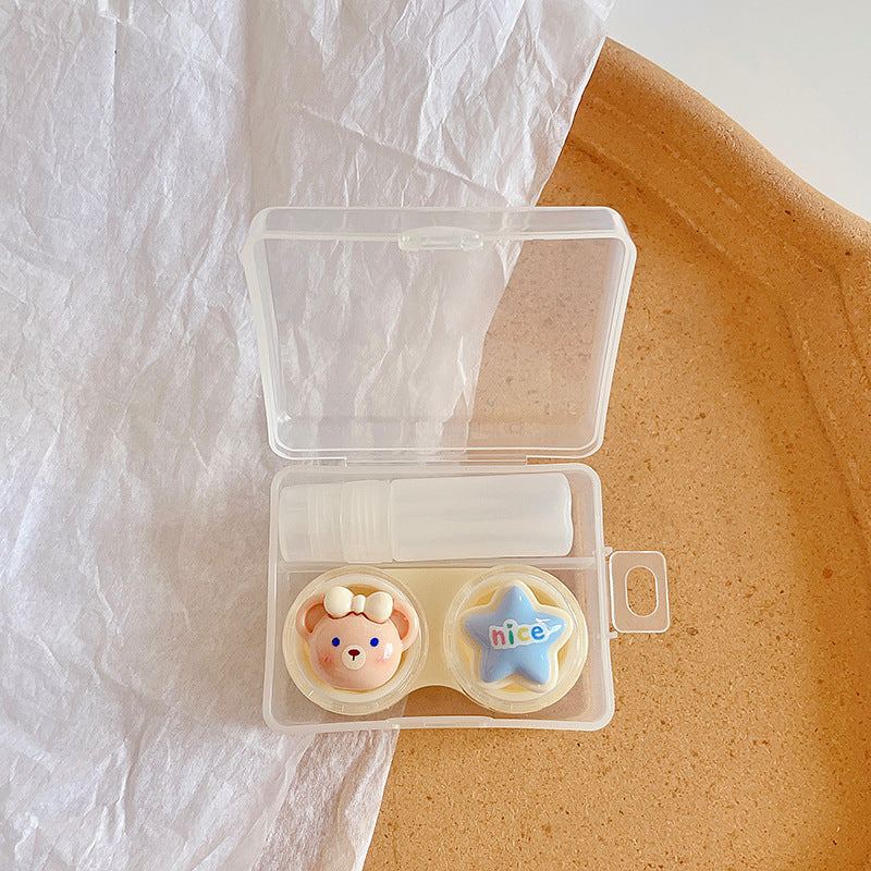 Cute Cartoon Animal Colored Contact Lens Case