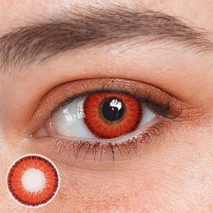 Cosplay Indians Red Coloured Contact Lenses