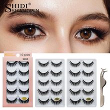 3D Cat Eye 10 Piece Mink Hair Eyelashes