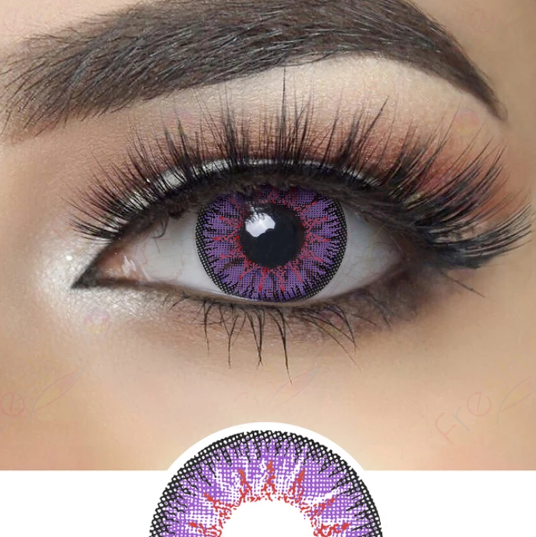 Vega Violet Purple Prescription Coloured Contact Lenses