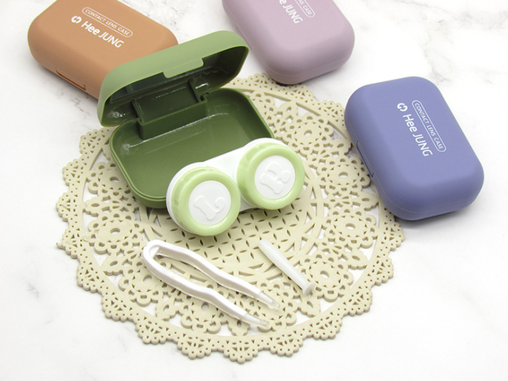 Simple Scrub Multicolor Colored Contact Lens Case