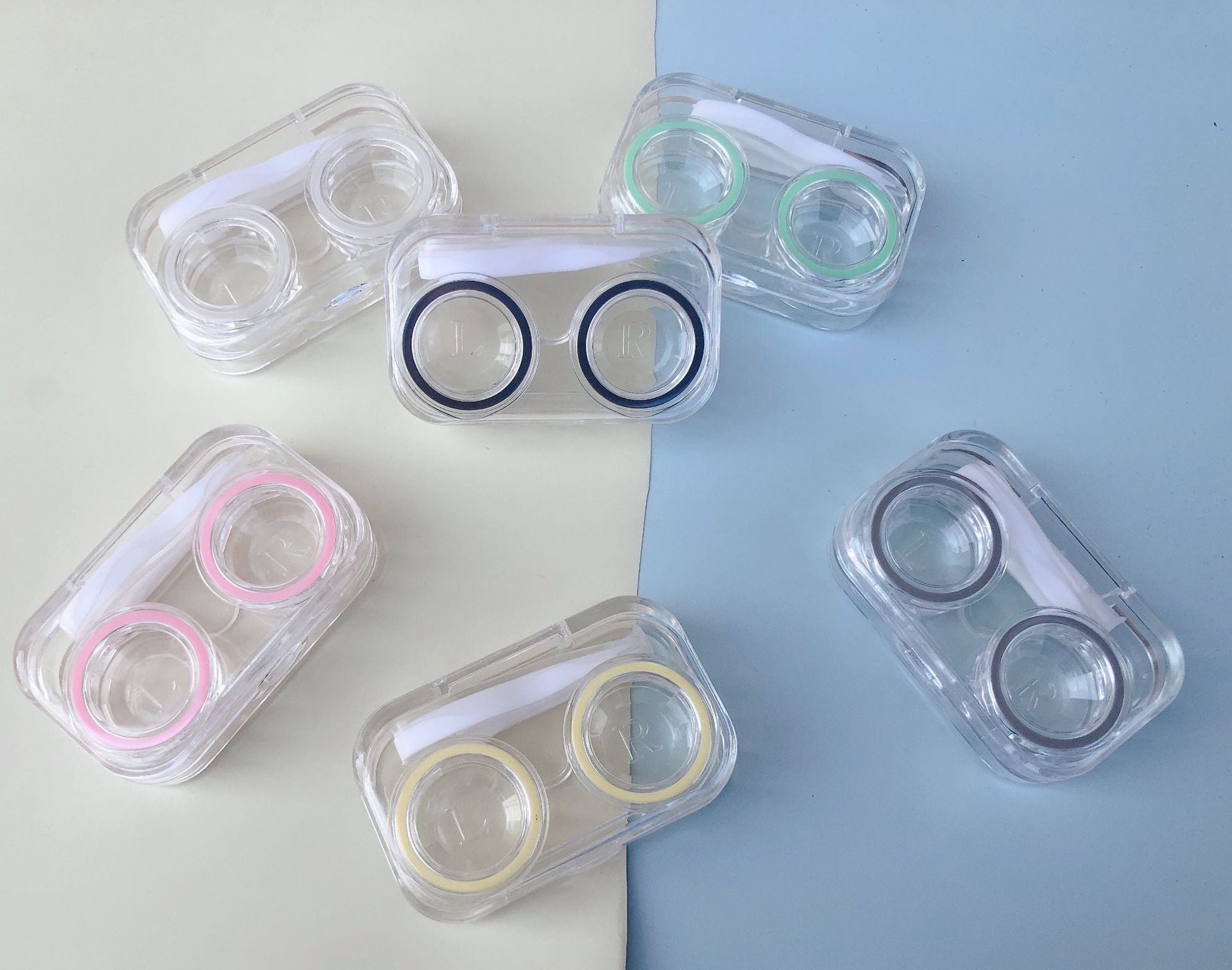 Simple Colored Contact Lens Case