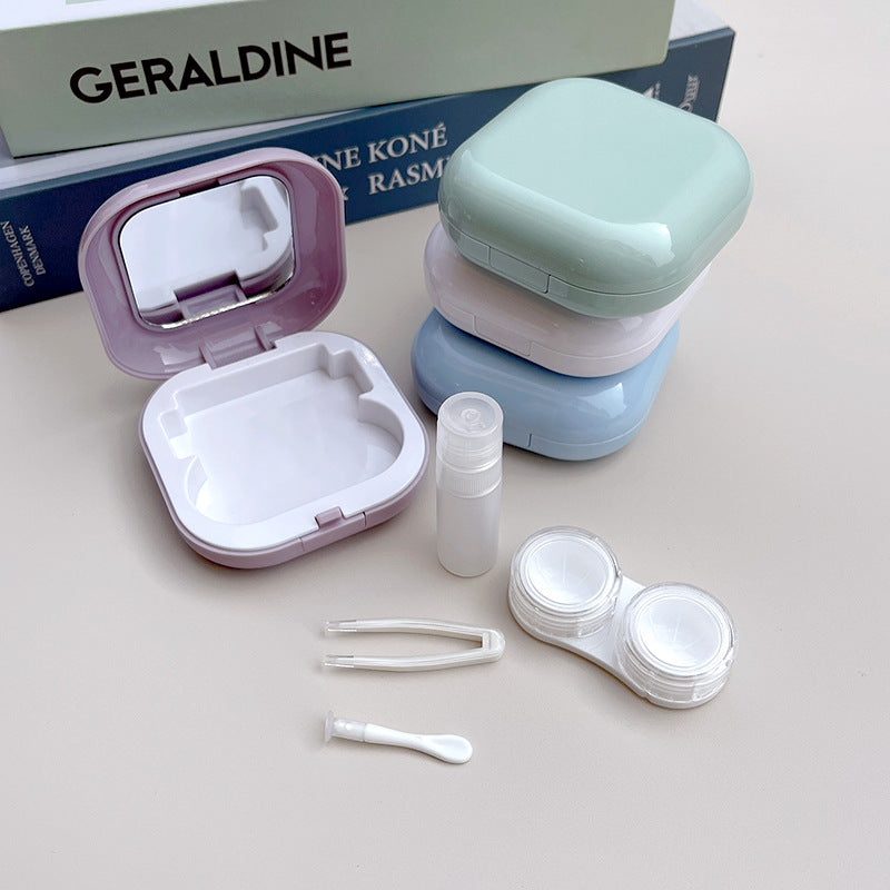 Plain Colored Contact Lens Case