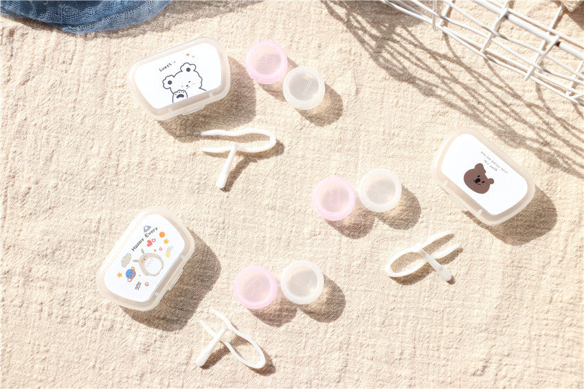 Portable Colored Contact Lens Case