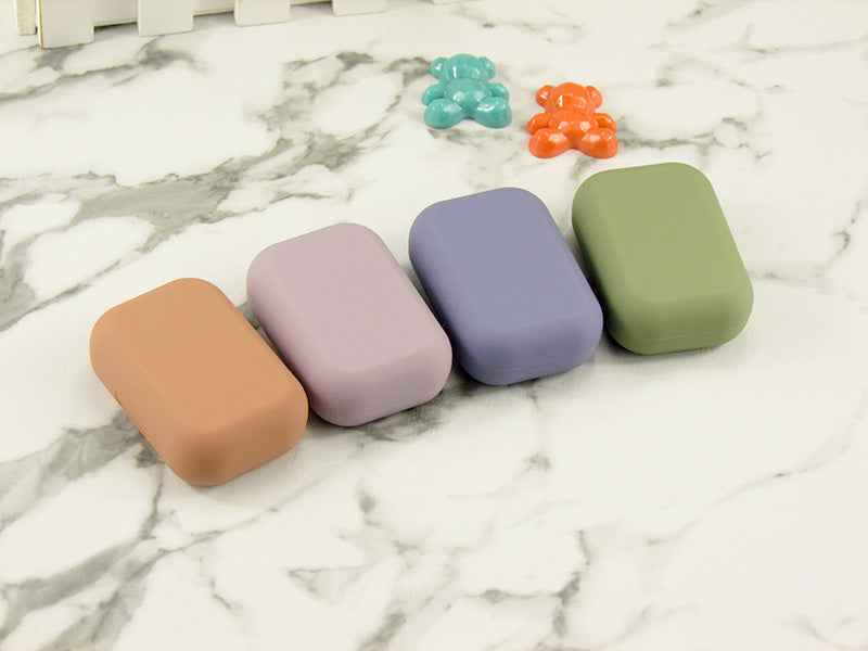 Smooth Paint Surface Colored Contact Lens Case