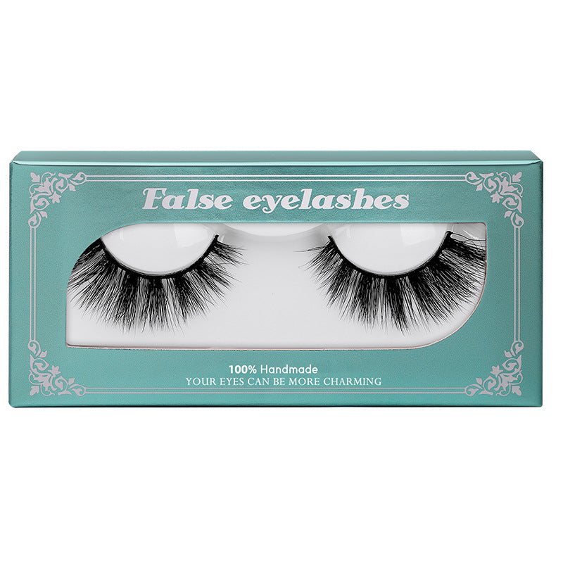 New One-Pair Package  Natural Long Piece Mink Hair Eyelashes