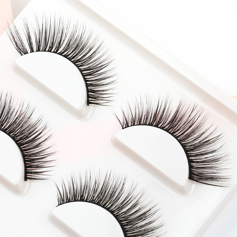 3D Natural Bridal Makeup 3 Piece Mink Hair Eyelashes