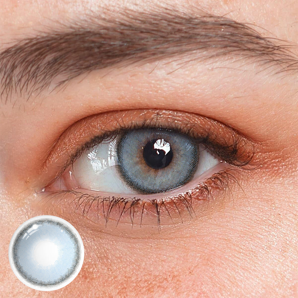 Vela Blue Prescription Coloured Contact Lenses