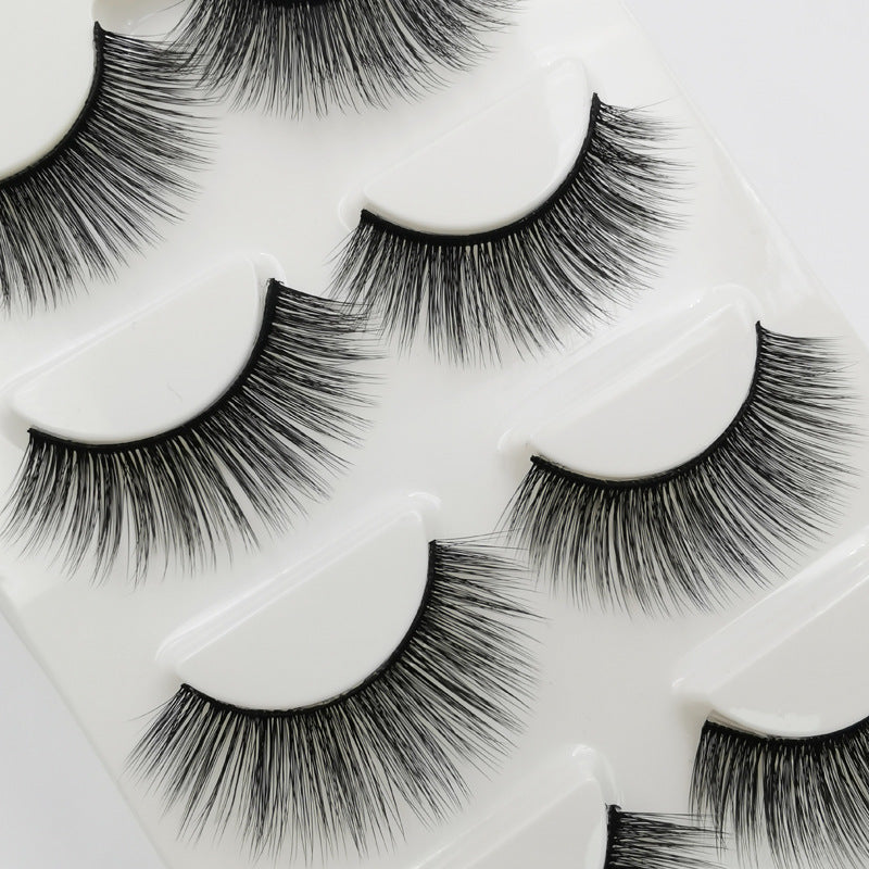 New Natural Slim 4 Piece G103 Mink Hair Eyelashes