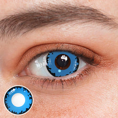 Cosplay Demonlord Mammon Dark Blue Coloured Contact Lenses