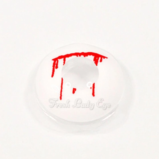 Halloween Trauma White slit Coloured Contact Lenses