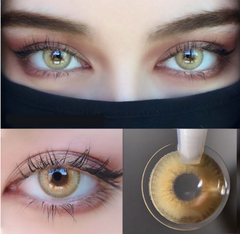 LA GIRL Brown Prescription Coloured Contact Lenses