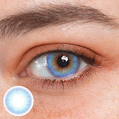 Pure Nature Blue Prescription Coloured Contact Lenses