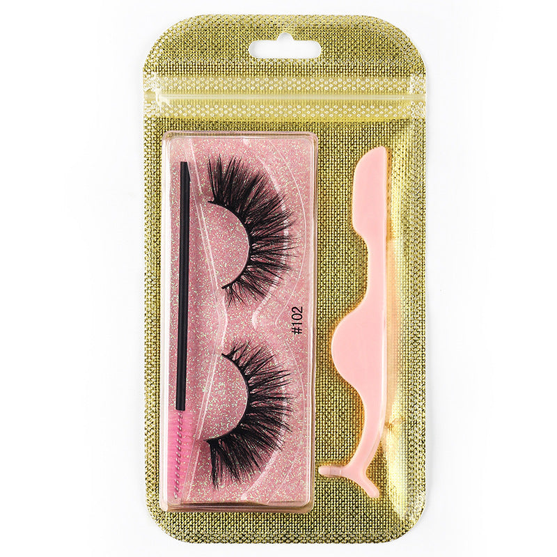 3D Natural Thick Pair 1 Piece Mink Hair Eyelashes