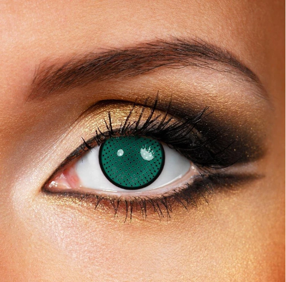 Cosplay Green mesh Coloured Contact Lenses