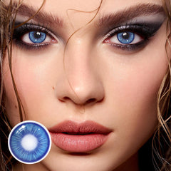 Amaretto Blue Prescription Coloured Contact Lenses