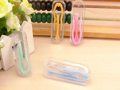 Simple Tweezers Suction Stick Colored Contact Auxiliary Tool