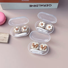 Flower Colored Contact Lens Case