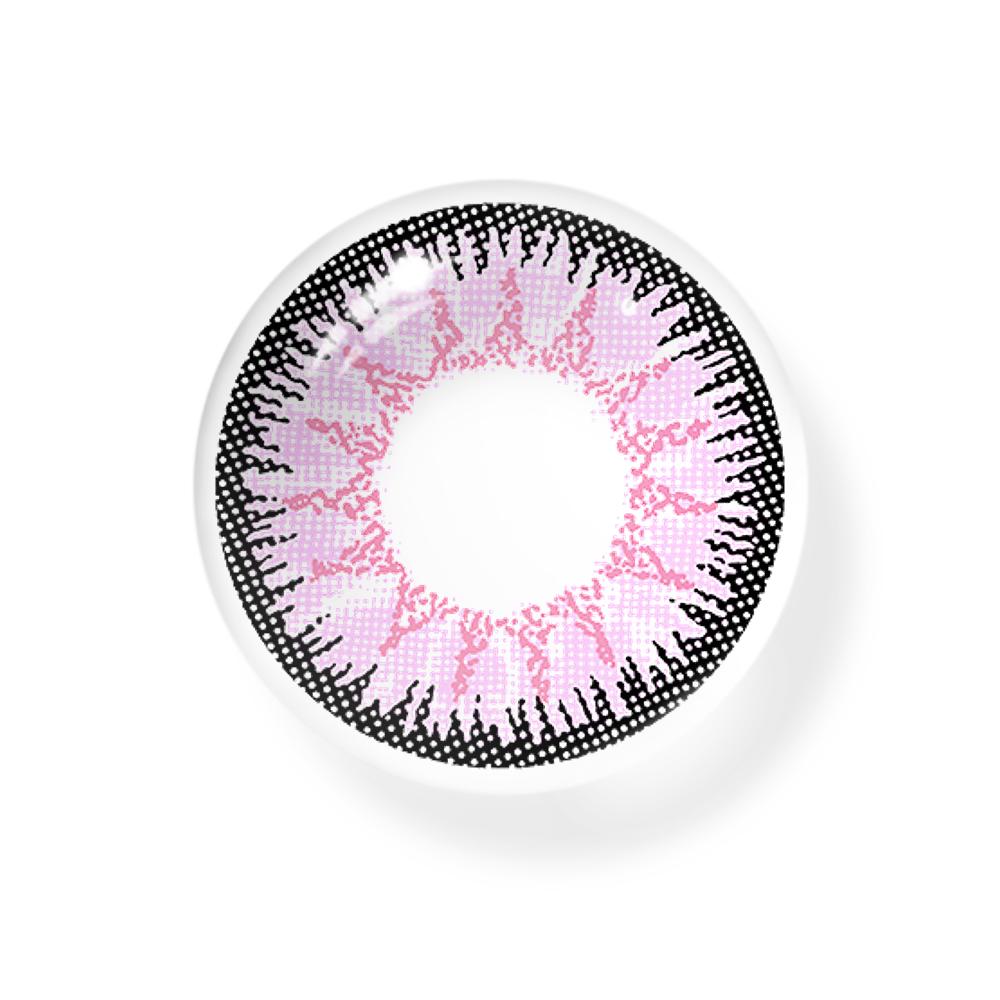 Vega Pink Prescription Coloured Contact Lenses