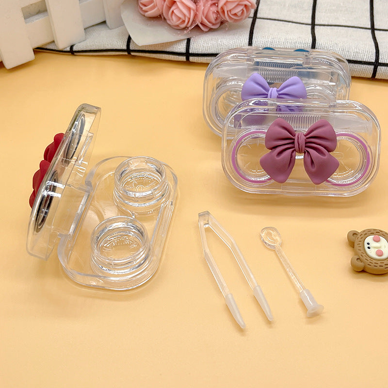 Transparent Colored Contact Lens Case