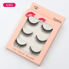 3D Natural Bridal Makeup 3 Piece Mink Hair Eyelashes