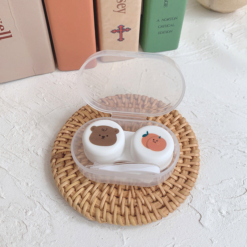 Oval Colored Contact Lens Case