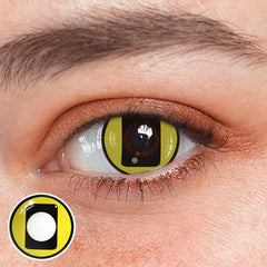 Cosplay Circus Yellow Coloured Contact Lenses