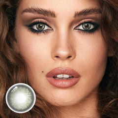 Penina Green Prescription Coloured Contact Lenses