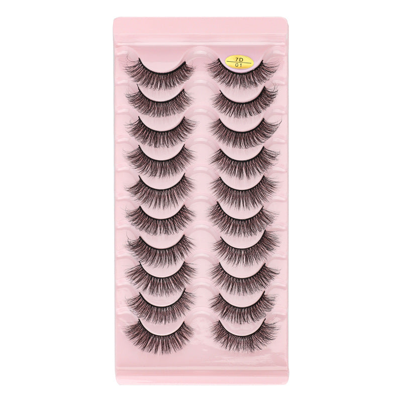 7D Dense 10 Piece Mink Hair Eyelashes