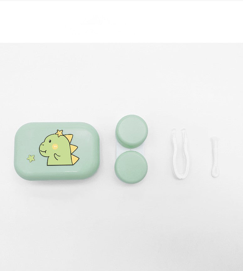 Simple Cartoon Colored Contact Lens Case