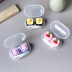 Small Fresh Bear Rabbit Colored Contact Lens Case