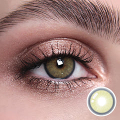 Neala Green Prescription Coloured Contact Lenses