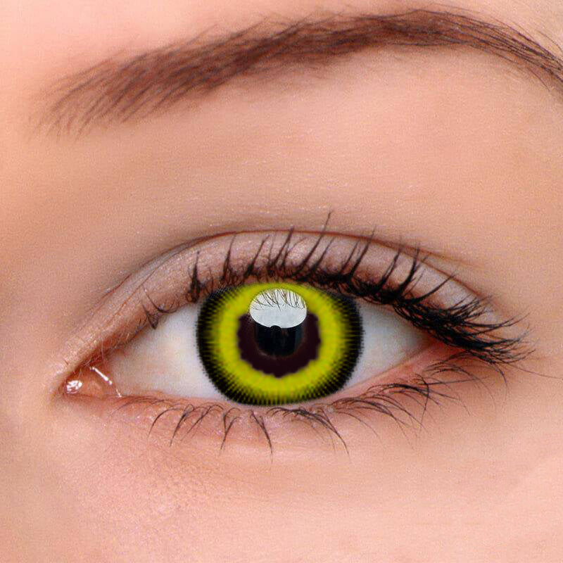 QRL Yellow Coloured Contact Lenses