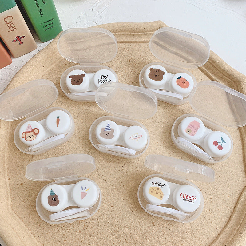 Oval Colored Contact Lens Case