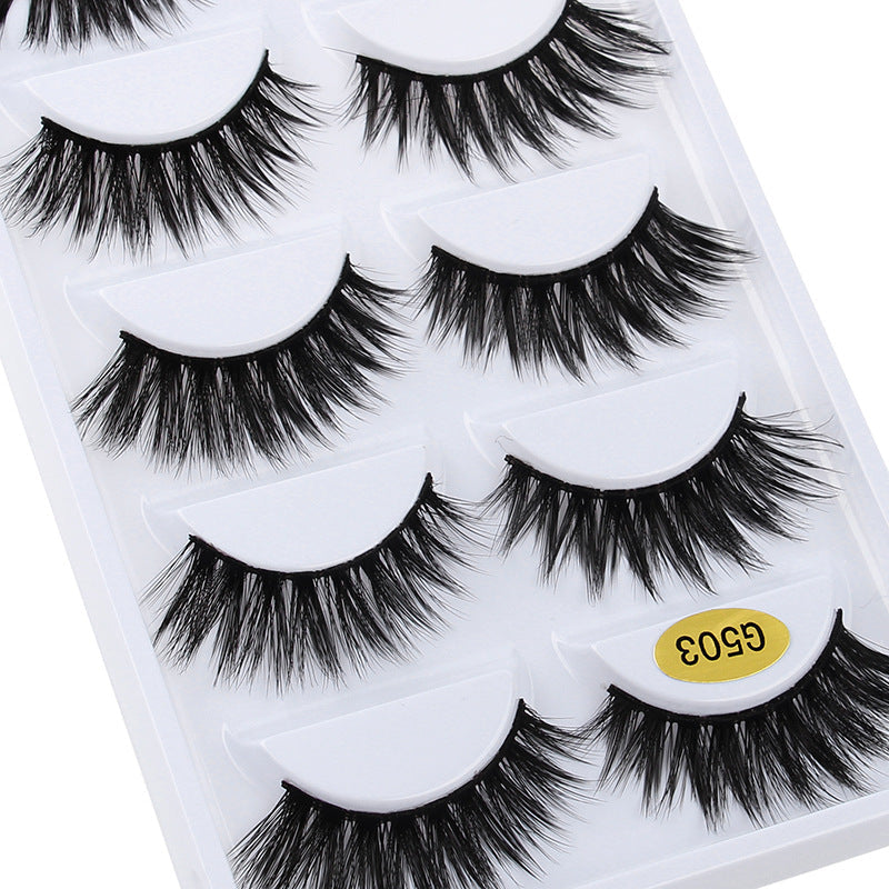 3D Cat Eye 10 Piece Mink Hair Eyelashes