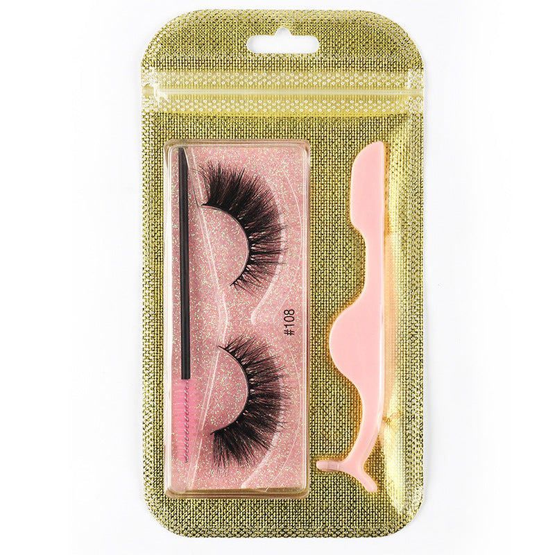 3D Natural Thick Pair 1 Piece Mink Hair Eyelashes