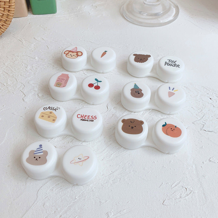 Oval Colored Contact Lens Case