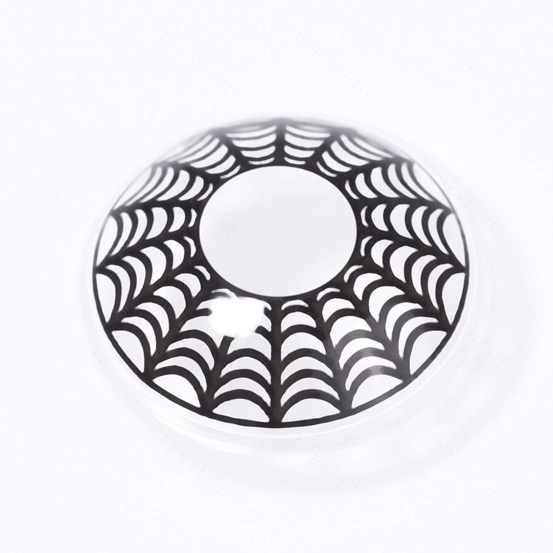 Halloween SpiderWeb White Coloured Contact Lenses