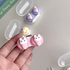 INS Simple Cute DIY Colored Contact Lens Case