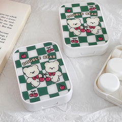 Lattice Colored Contact Lens Case