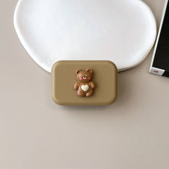 Cute Bear Pupil Colored Contact Lens Case