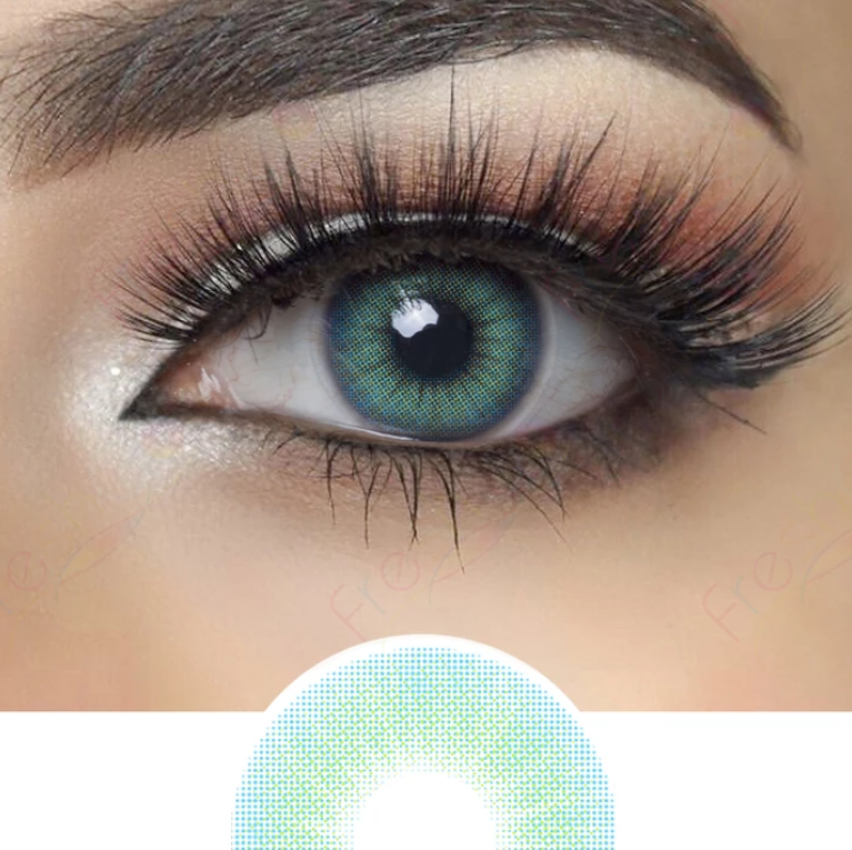 Narural Sky Blue Coloured Contact Lenses